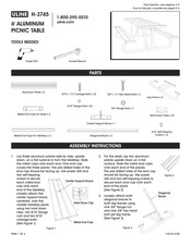 Uline H-3745 Instrucciones De Ensamble