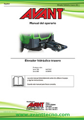 AVANT 700 Serie Instrucciones De Instalación Y Manual Del Operario