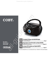 Coby CXCD240BLU Manual De Instrucciones