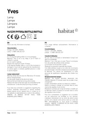 Habitat Yves 807742 Instrucciones De Montaje