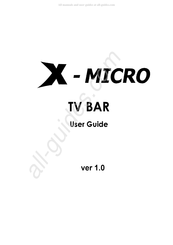 X-Micro XDVB-TCU Guia Del Usuario