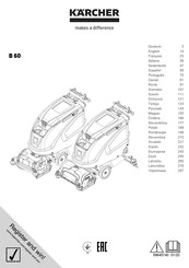 Kärcher B 60 W Bp Dose Fleet Manual Del Usuario