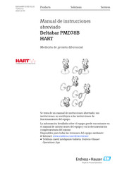 Endress+Hauser Deltabar PMD78B Manual De Instrucciones Abreviado