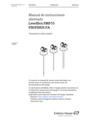 Endress+Hauser Levelflex FMP51 Manual De Instrucciones Abreviado