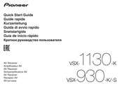 Pioneer VSX-930-S Guia De Inicio Rapido
