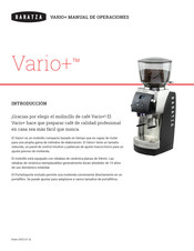 Baratza Vario+ Manual De Operaciones