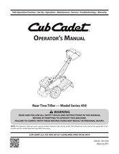 Cub Cadet 450 Serie Manual Del Operador