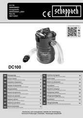 Scheppach DC100 Traducción Del Manual De Instrucciones Original