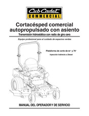 Cub Cadet Commercial 53AL8CTZ750 Manual Del Operador Y De Servicio