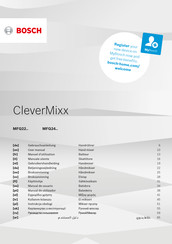 Bosch CleverMixx MFQ24 Serie Manual De Usuario