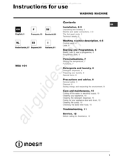 Indesit WIA 101 Instrucciones Para El Uso