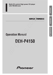 Pioneer DEH-P4150 Manual De Instrucciones