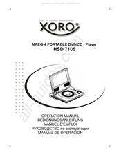 Xoro HSD 7105 Manual De Operación