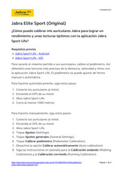 Jabra Elite Sport Guia De Inicio Rapido