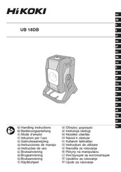 HIKOKI UB18DB Instrucciones De Manejo