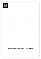 PB TEEN SUPER SOFT SECTIONAL OTTOMAN Instrucciones De Montaje