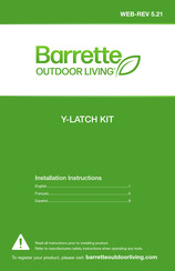 Barrette Y-LATCH Instrucciones De Instalación