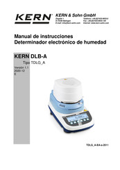 KERN TDLG 160-3-A110V Manual De Instrucciones
