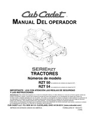 Cub Cadet 17AI2ACK756 Manual Del Operador