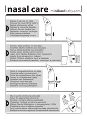 miniland baby nasal care Guia De Inicio Rapido