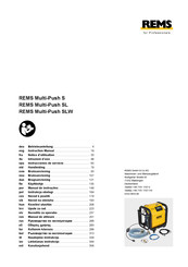 REMS Multi-Push S Instrucciones De Servicio