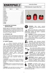 Enerpac CT-604 Hoja De Instrucciones