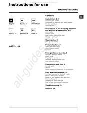 Hotpoint Ariston ARTXL 109 Manual De Instrucciones