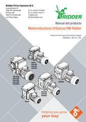 Ridder RW140 Manual Del Producto