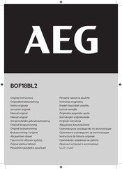 AEG BOF18BL2 Manual Original