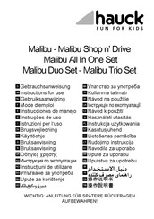 Hauck Malibu Shop n' Drive Instrucciones De Manejo