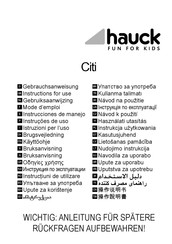 Hauck Citi Instrucciones De Manejo