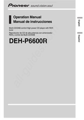 Pioneer DEH-P6600R Manual De Instrucciones