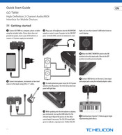 TC-Helicon GO TWIN Guia De Inicio Rapido