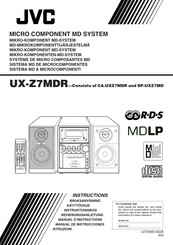 JVC UX-Z7MDR Manual De Instrucciones