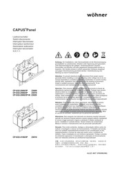 Wöhner CAPUS Panel Guía Rápida
