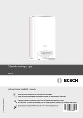 Bosch WR8 P Serie Instrucciones De Instalación Y Manejo
