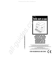 Saeco SUP 018M Instrucciones De Uso