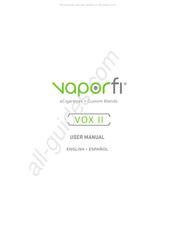 Vaporfi VOX II Manual Del Usuario