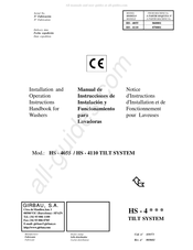 GIRBAU 870001 Manual De Instrucciones De Instalación Y Funcionamiento