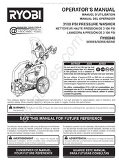 Ryobi RY80940 Serie Manual Del Operador