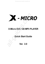 X-Micro XMP3A-F512 Guia De Inicio Rapido