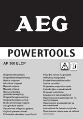 AEG AP 300 ELCP Manual Original