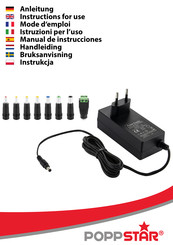 Poppstar 1010214 Manual De Instrucciones