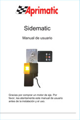 Aprimatic Sidematic 120 Manual De Usuario