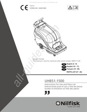 Nilfisk UHB  51-1500 Instrucciones Para El Uso Y Lista De Piezas