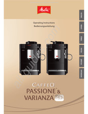 melitta Caffeo Passione CS Instrucciones De Operación