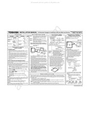 Toshiba RBC-AMT21E Manual De Instalación