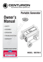 Generac Power Systems Centurion 005790-0 Manual Del Propietário