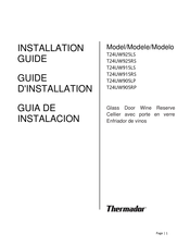 Thermador T24UW905LP Guia De Instalacion