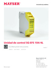 MAYSER SG-EFS 104/4L Manual De Instrucciones